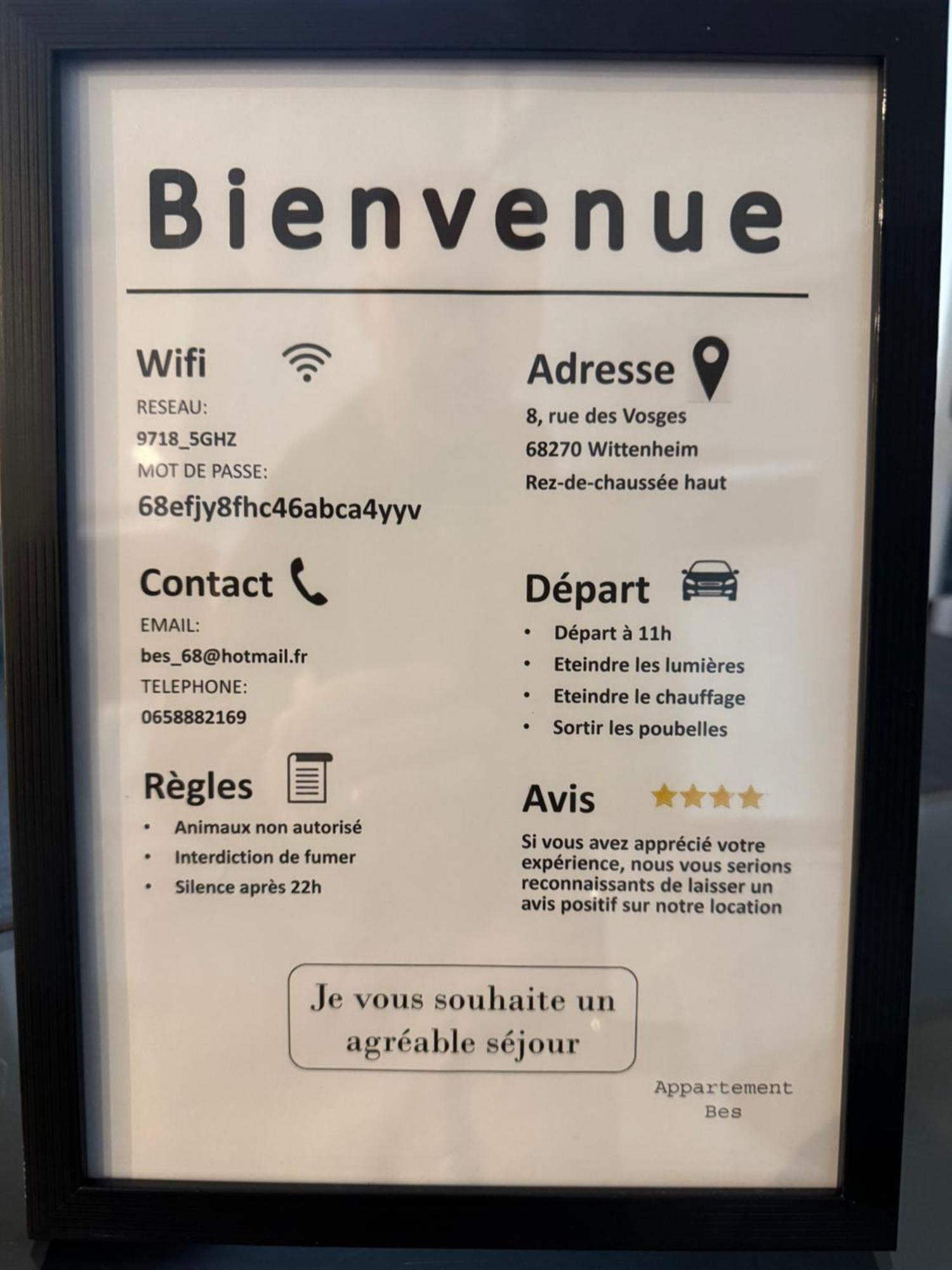 Appartement Bes,, Chaleureux Et Confortable Avec Entree Independante ヴィッテンハイム エクステリア 写真